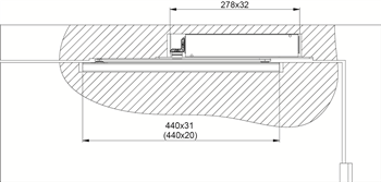 Zadlabací dveřní zavírač FAB DC840