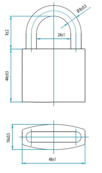 visací zámek FAB 110 RSH