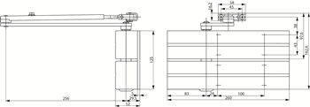 Dveřní zavírač FAB DC 300 - Tandem